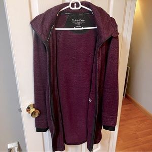 Calvin Klein performance wear zippable hoodie Size L Deep Purple